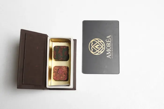 L'astuccio da due praline